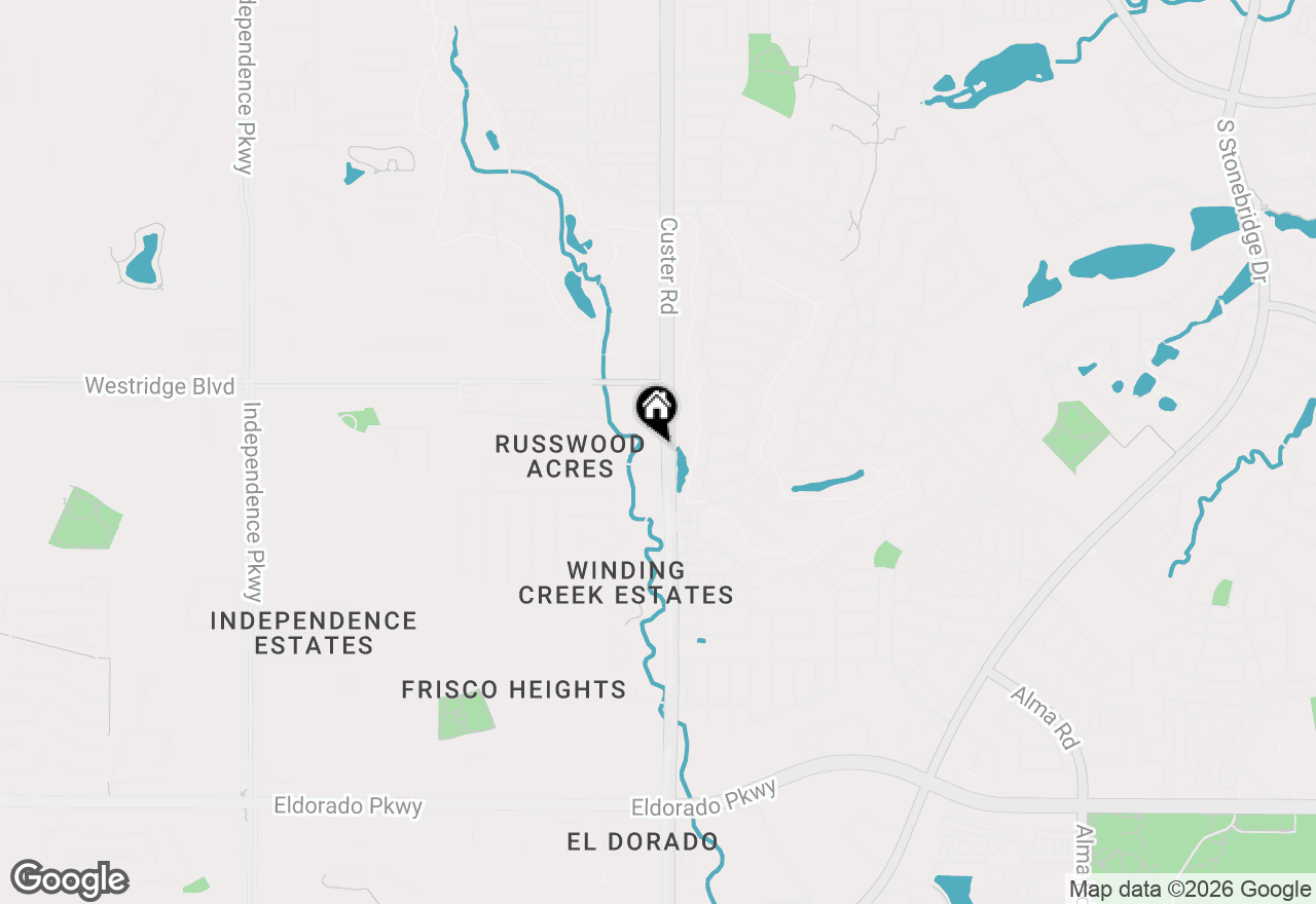 Map of 16024 Plum Lane, Frisco, TX 75072