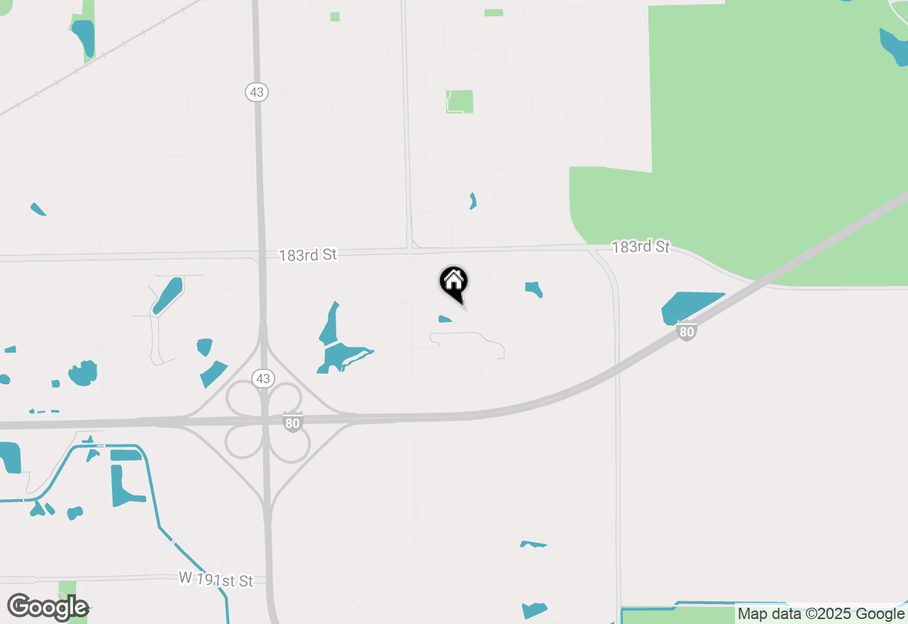 Map of 6709 Pondview Drive, Tinley Park, IL 60477