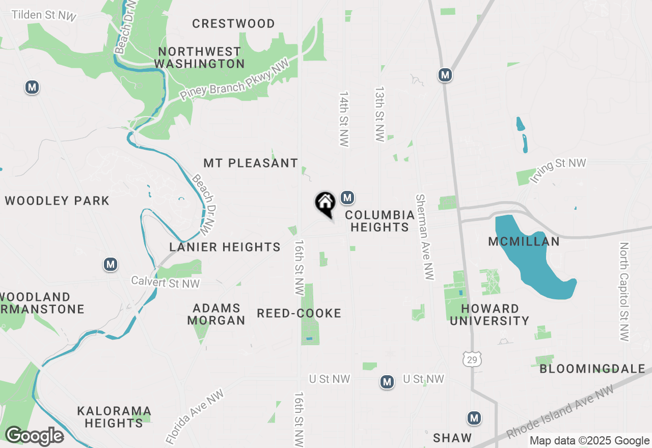Map of 1458 Columbia Road Nw #401, Washington, DC 20009