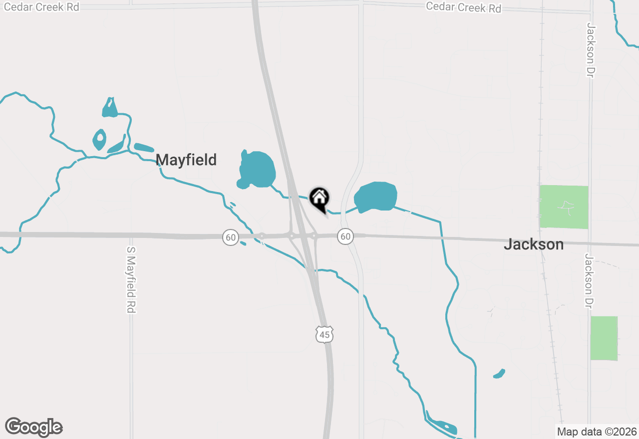 Map of N168W22228 Main St, Jackson, WI 53037