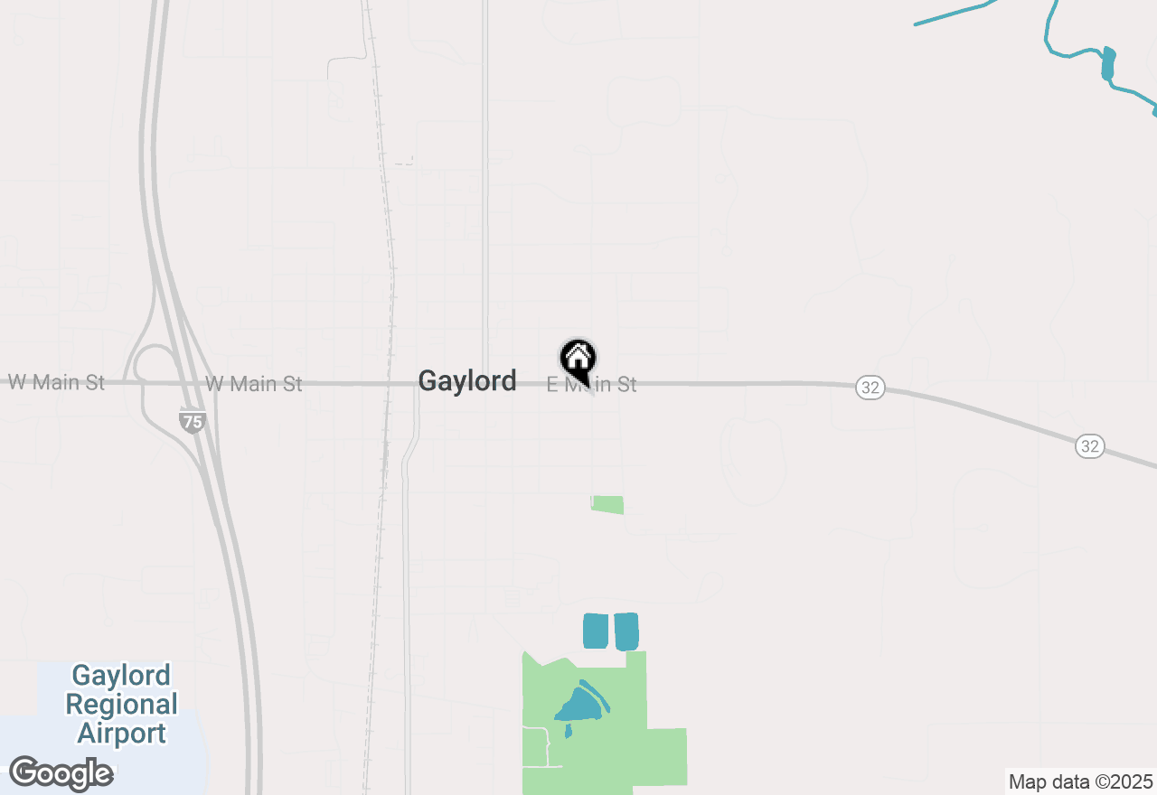 Map of 334 E Main Street Street, Gaylord, MI 49735