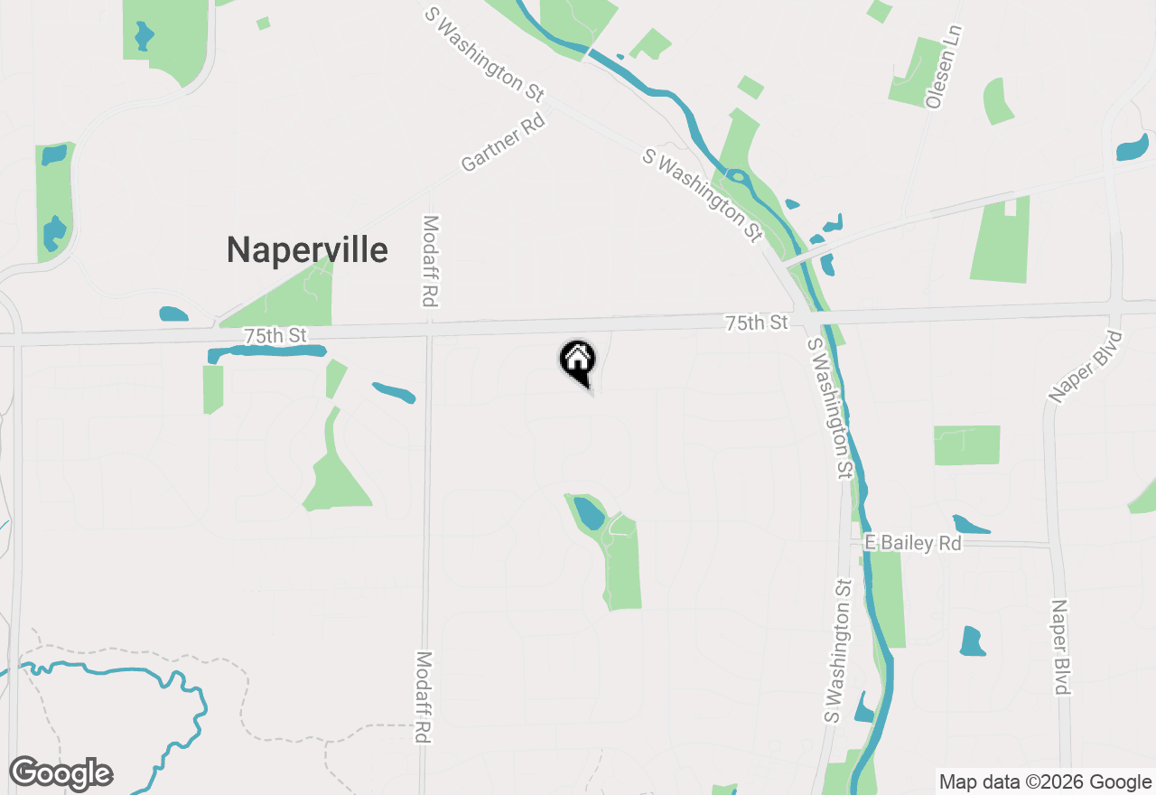 Map of 208 Waxwing Avenue, Naperville, IL 60565