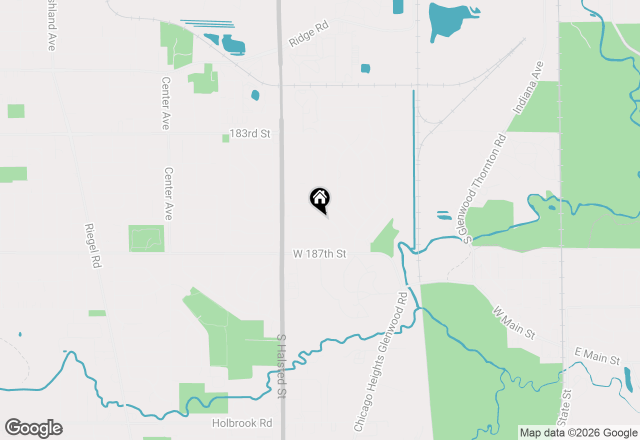 Map of 834 N Rainbow Drive, Glenwood, IL 60425