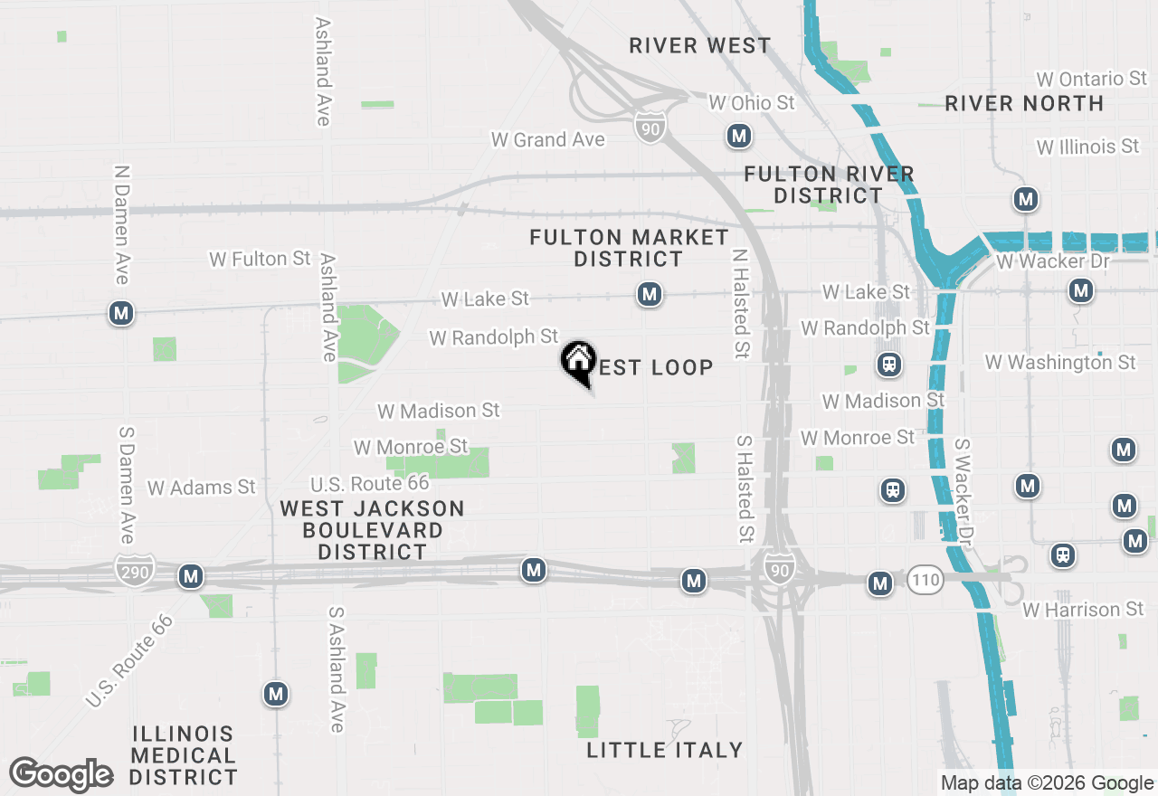 Map of 21 N May Street #501, Chicago, IL 60607