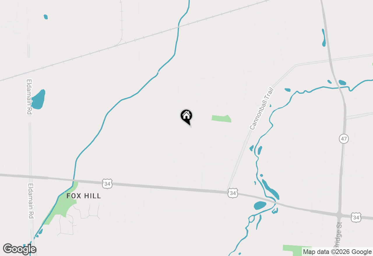 Map of 1021 Gillespie Lane, Yorkville, IL 60560