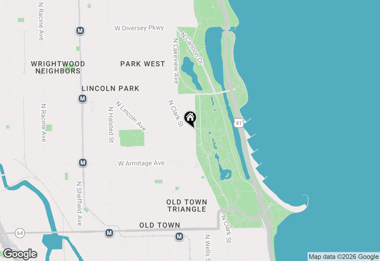 Map of 317 W Webster Avenue #1, Chicago, IL 60614