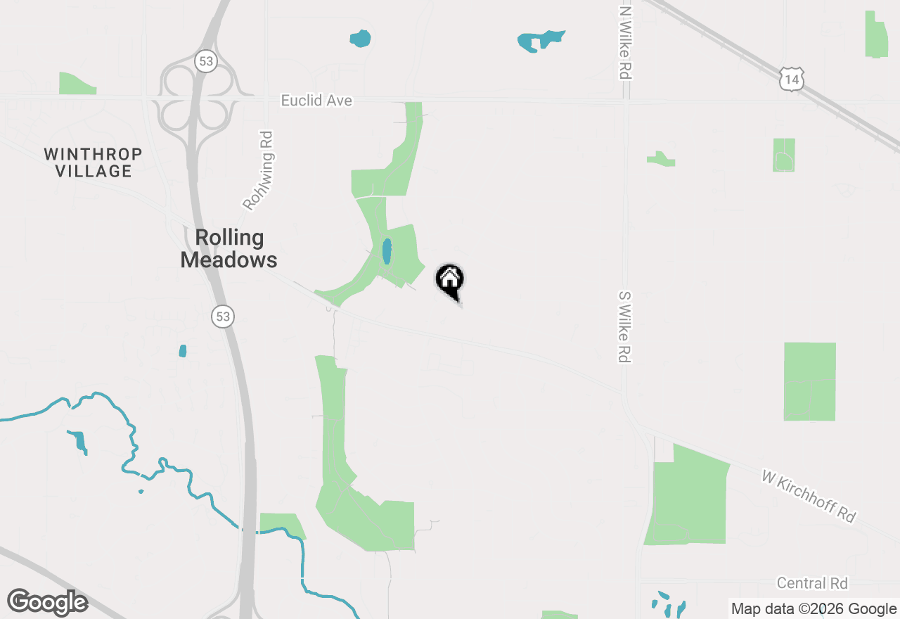 Map of 2705 Park Street, Rolling Meadows, IL 60008