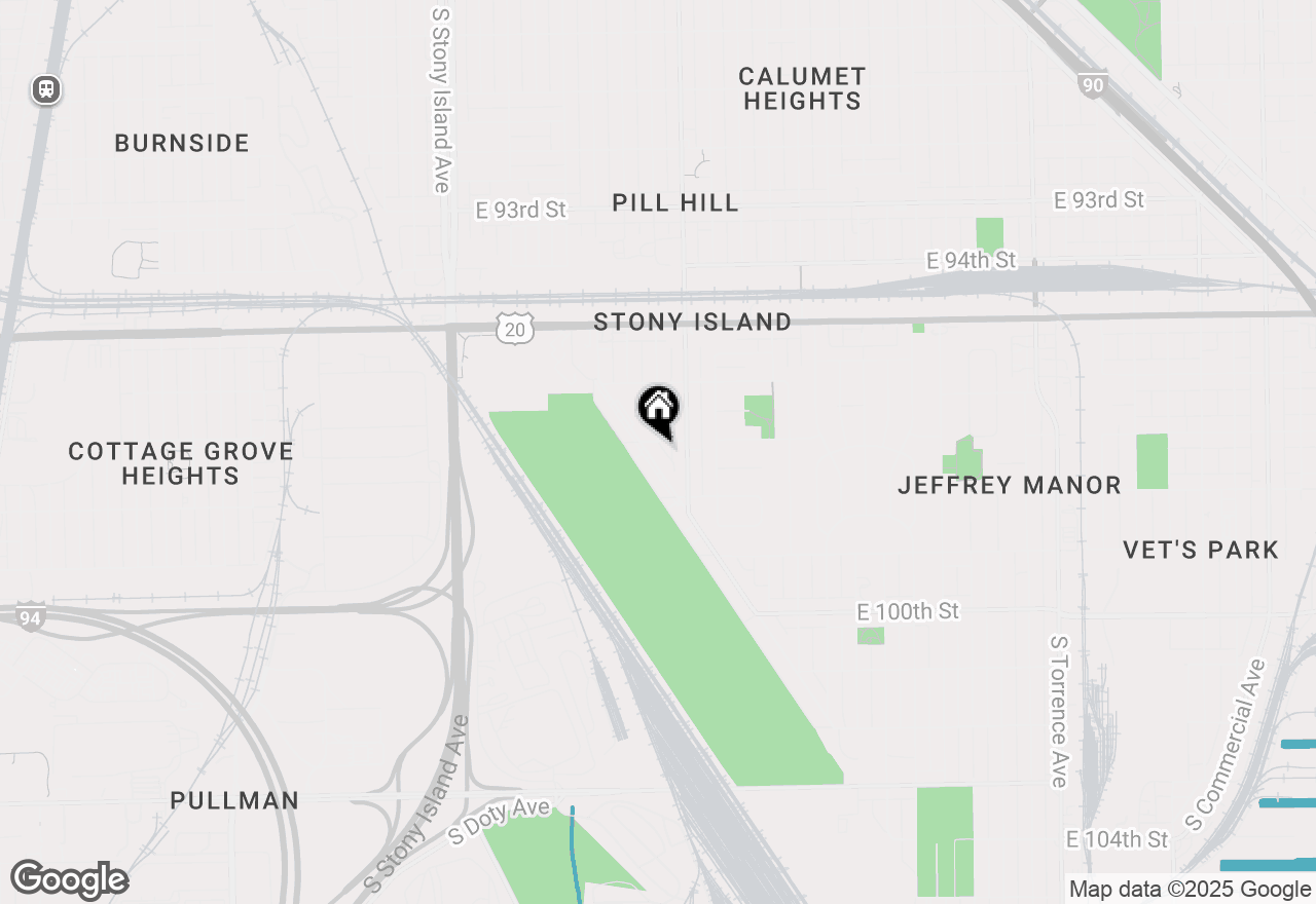 Map of (Address confidential), Chicago, Illinois 60617