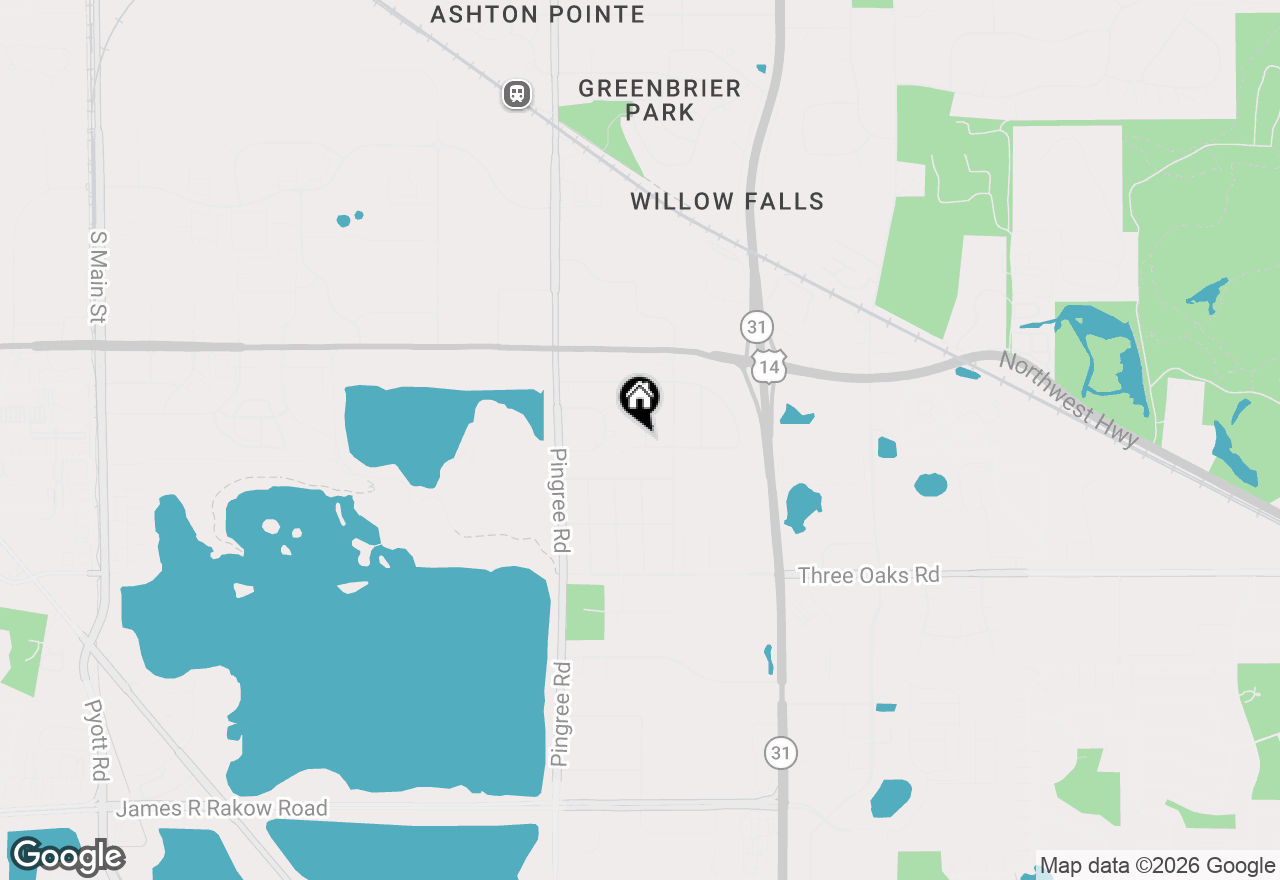 Map of 4904 Rose Street, Crystal Lake, IL 60014
