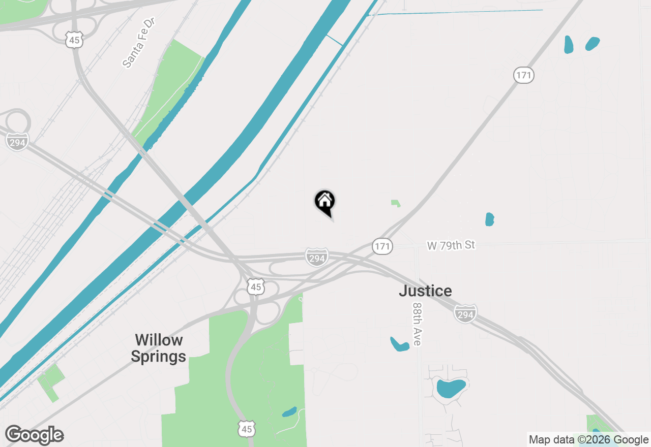 Map of 7819 Garden Lane #1, Justice, IL 60458