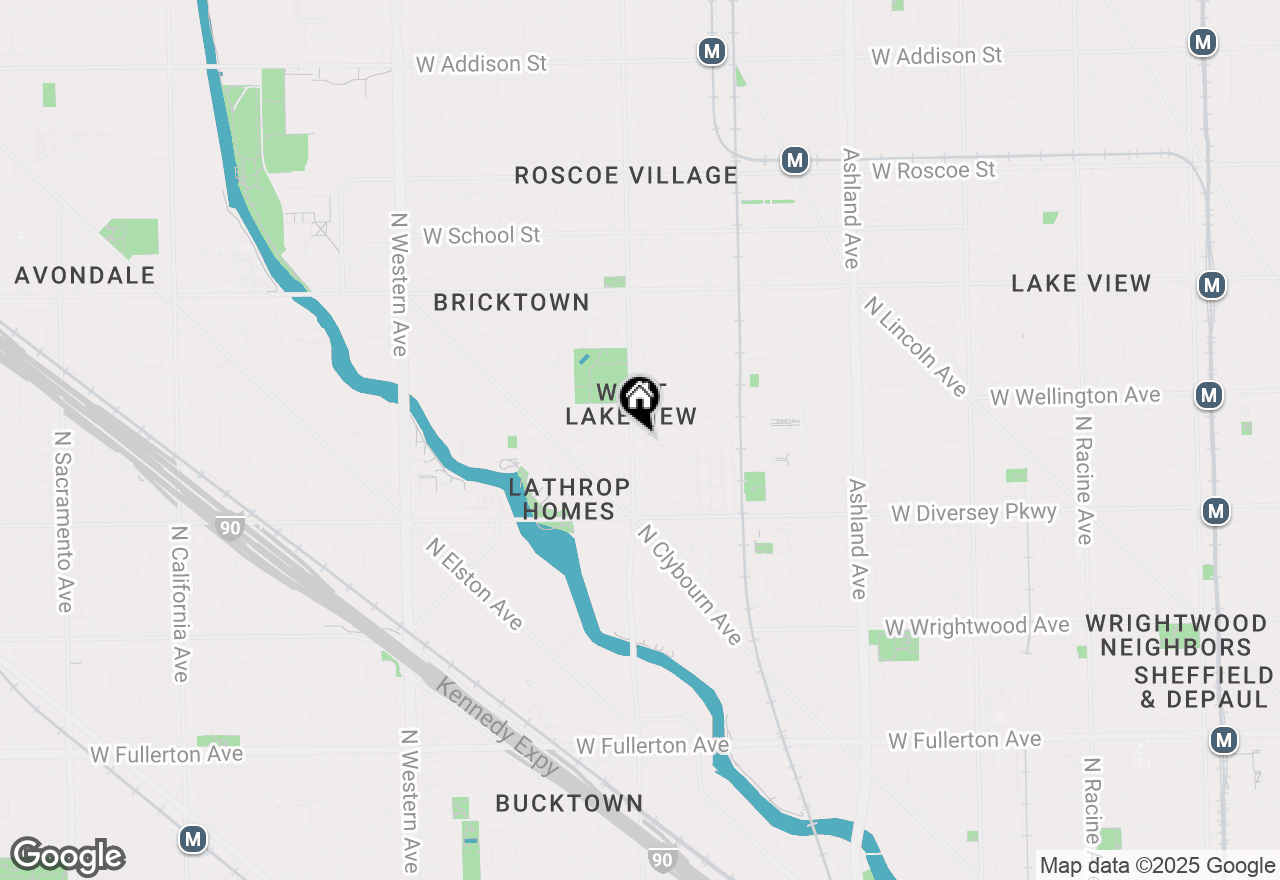 Map of 2921 N Damen Avenue #1, Chicago, IL 60618