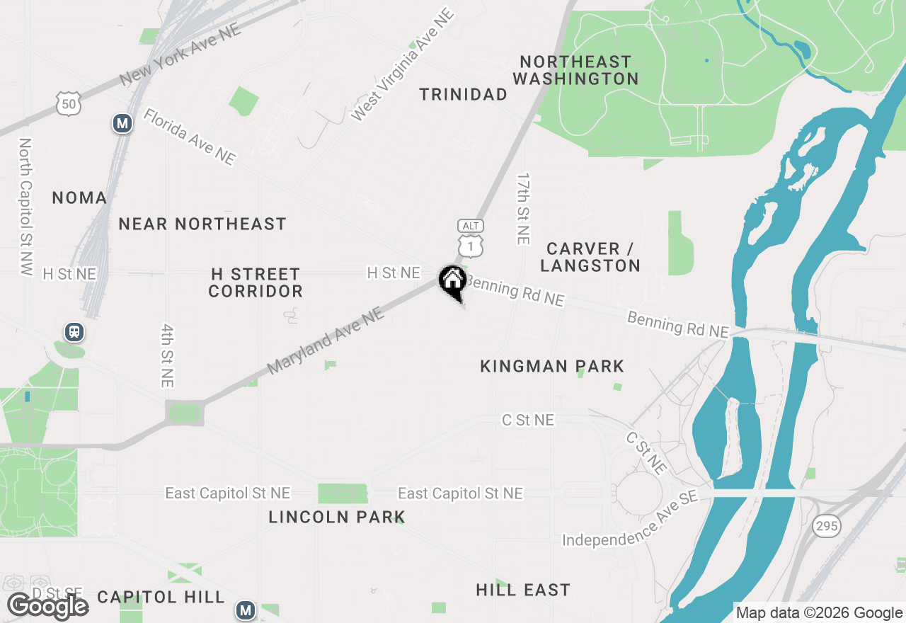 Map of 615 15th Street Ne #1, Washington, DC 20002