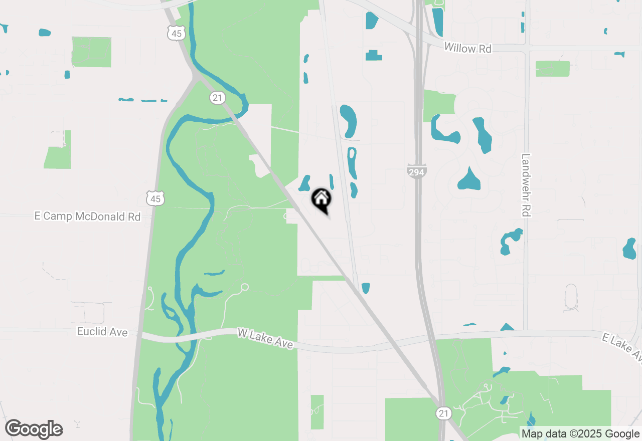 Map of 3852 N Parkway Drive #2D, Northbrook, IL 60062