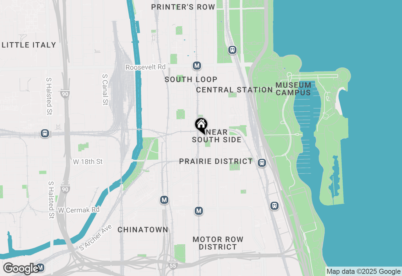 Map of 1600 S Wabash Avenue, Chicago, IL 60616