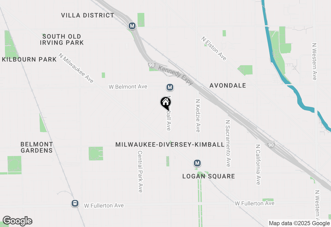 Map of 3027 N Allen Avenue, Chicago, IL 60618