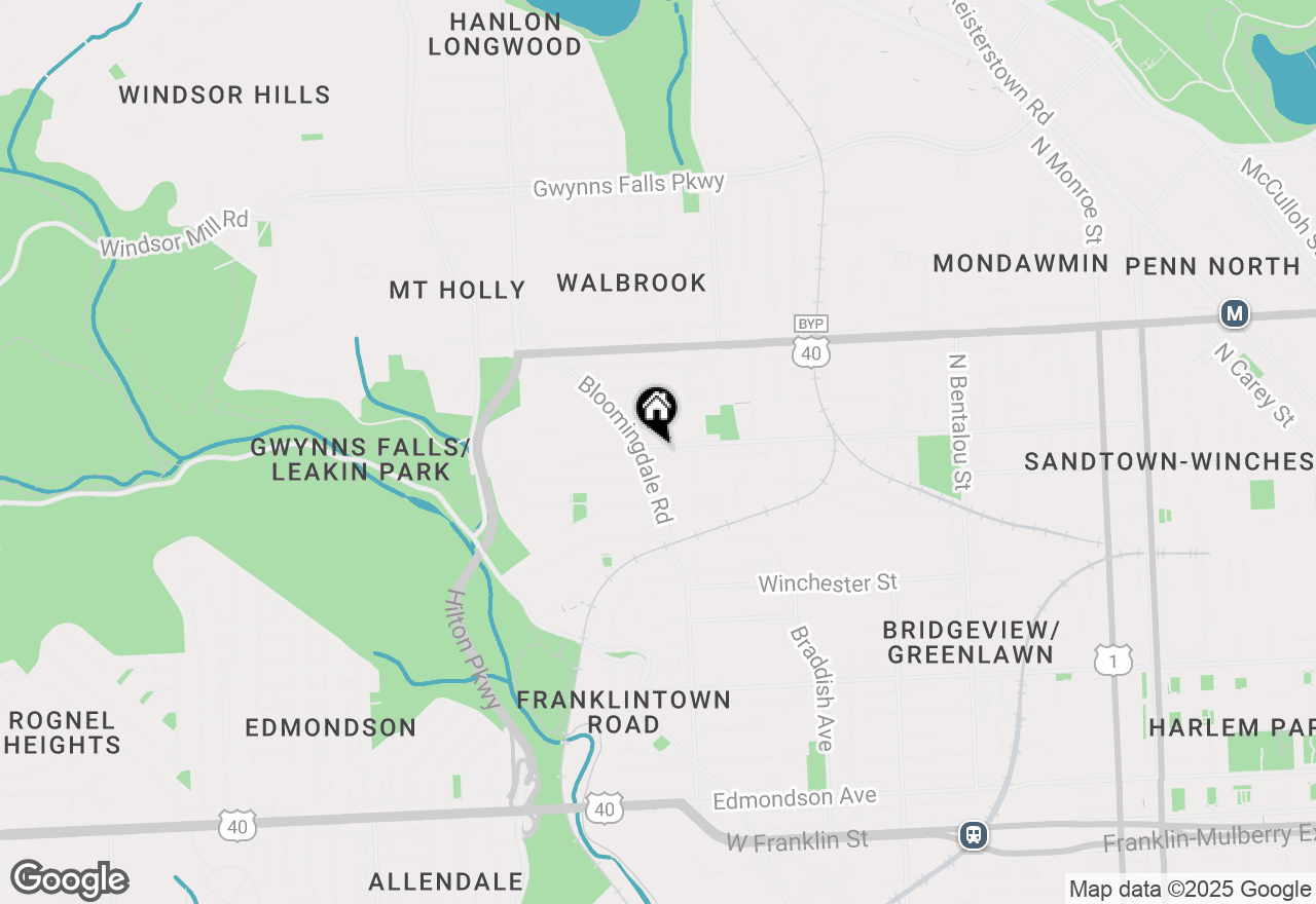 Map of 2915 Baker Street, Baltimore, MD 21216