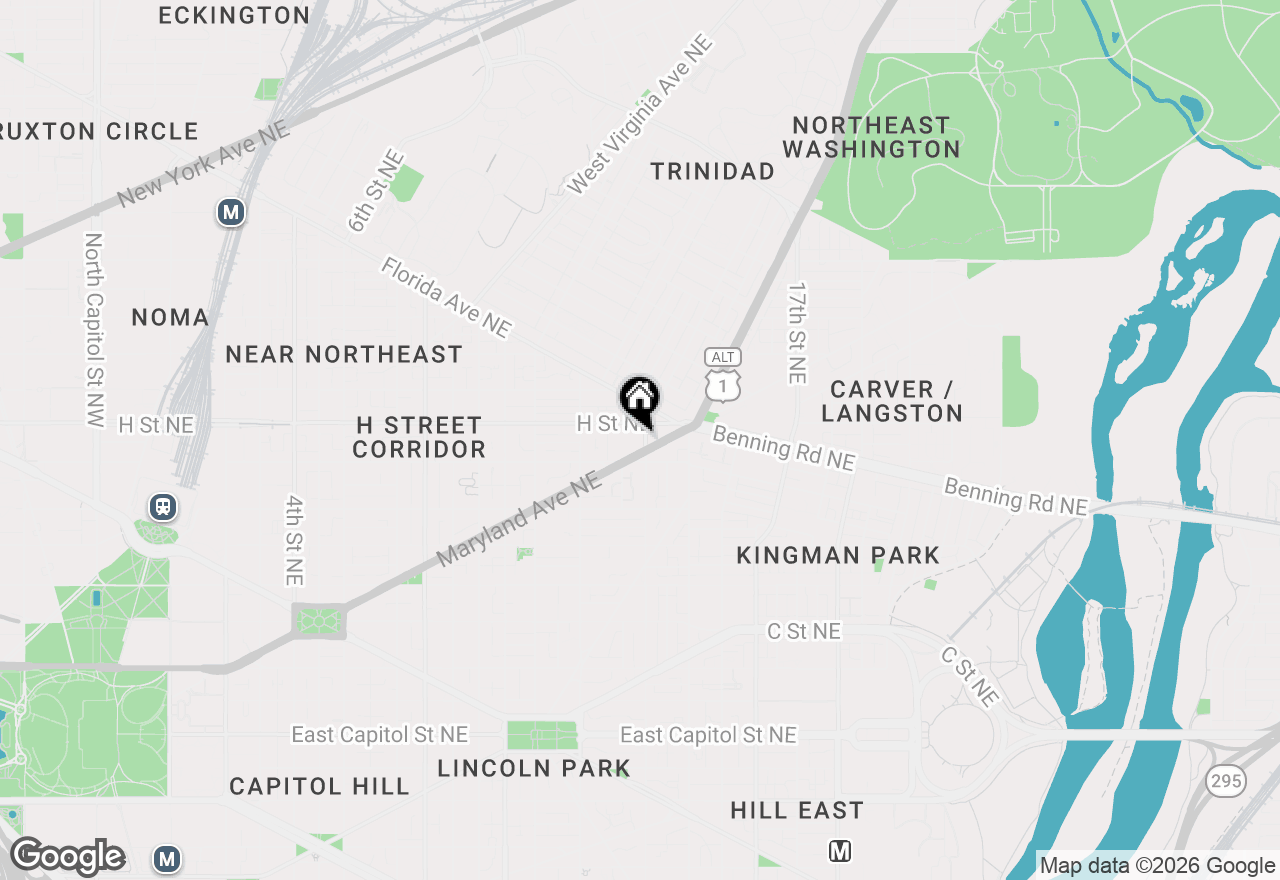 Map of 1350 Maryland Avenue Ne #417, Washington, DC 20002