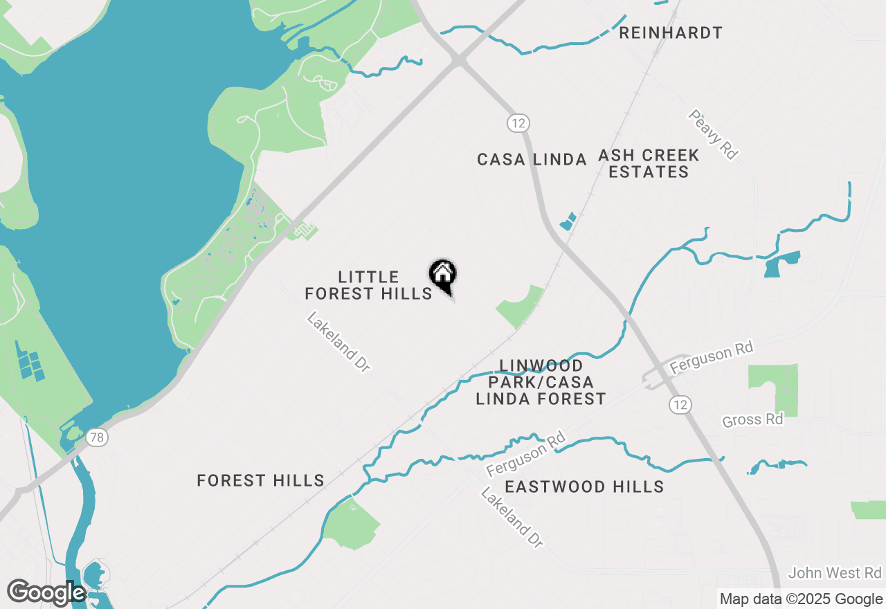 Map of 8934 San Benito Way, Dallas, TX 75218