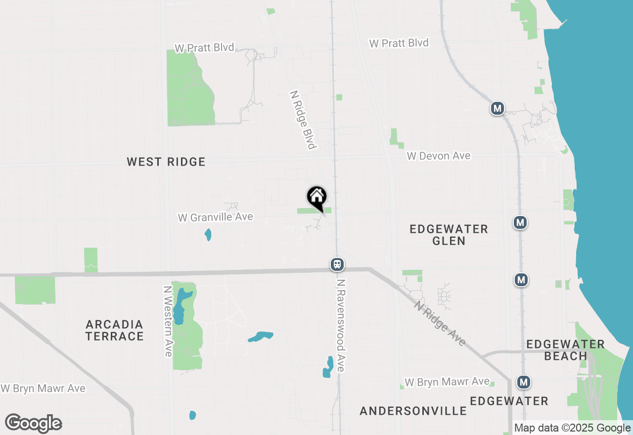 Map of 6175 N Wolcott Avenue #4C, Chicago, IL 60660