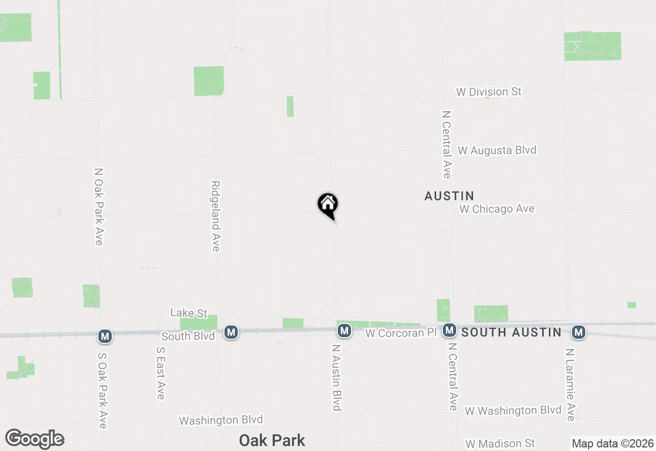 Map of 714 N Austin Boulevard #202, Oak Park, IL 60302