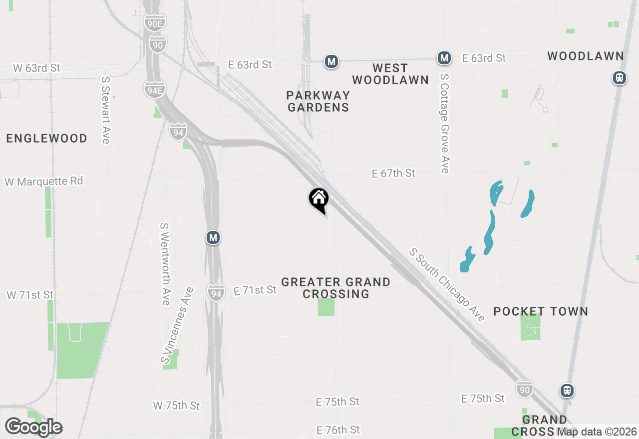 Map of 6835 S Calumet Avenue, Chicago, IL 60637
