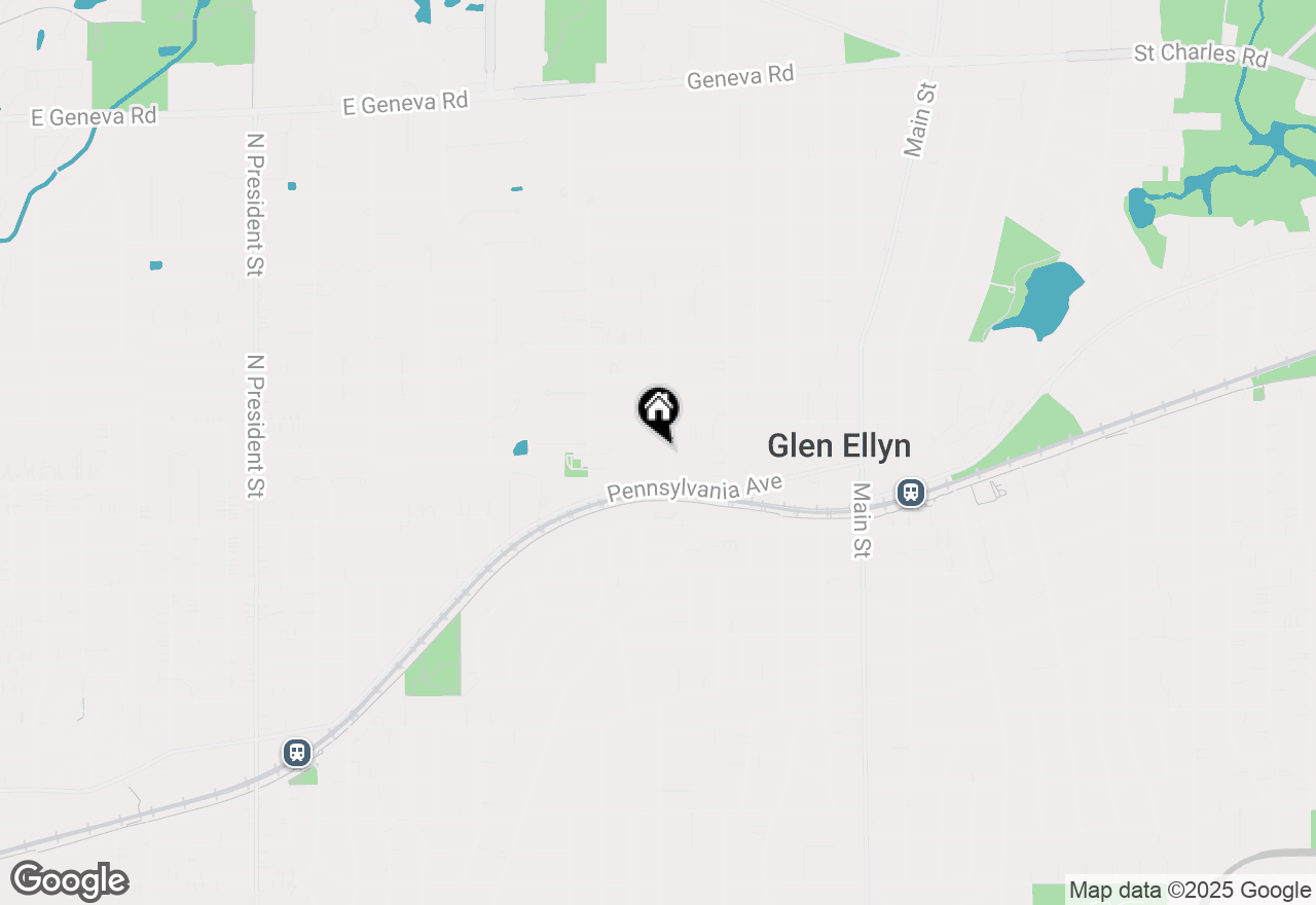 Map of 504 Newton Avenue, Glen Ellyn, IL 60137