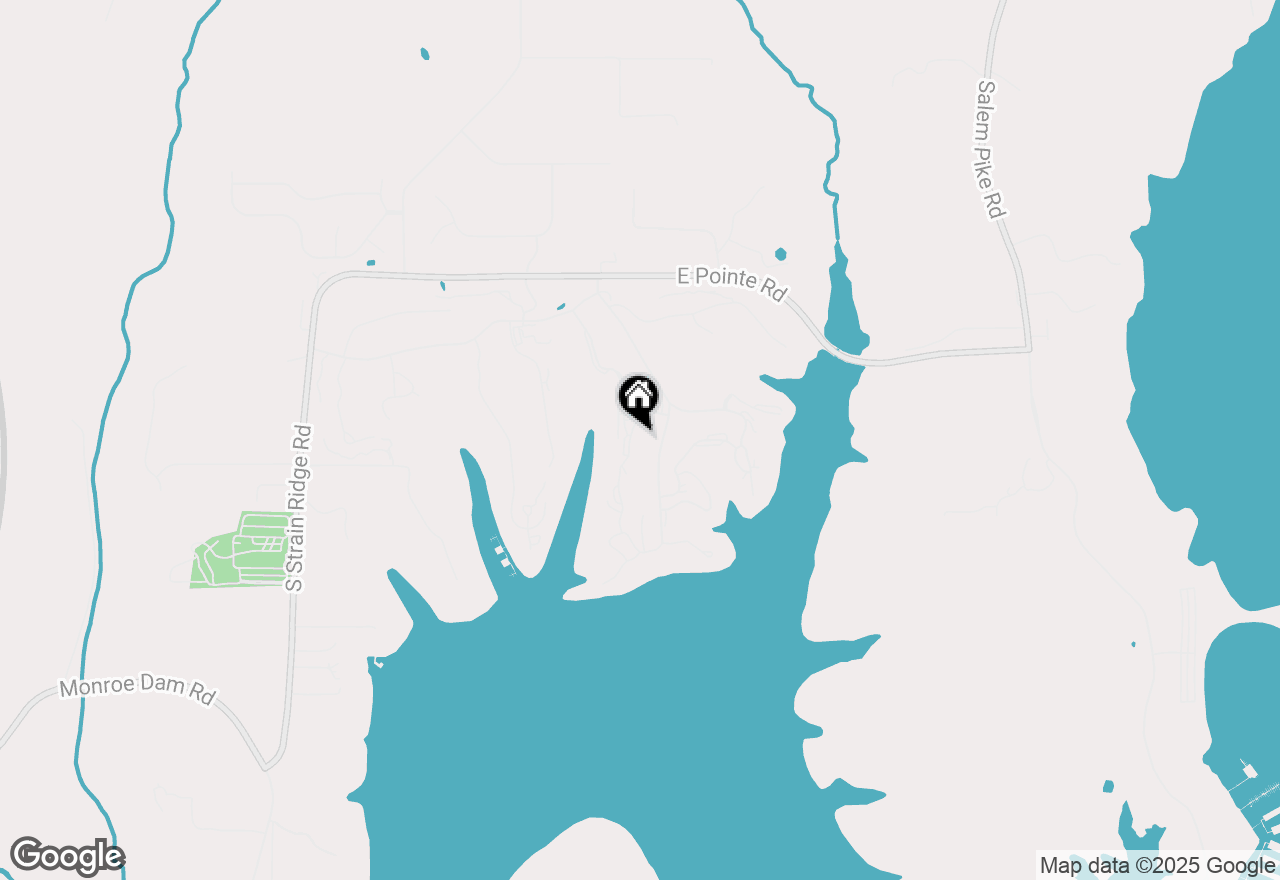 Map of 9359 S Lake Ridge Drive, Bloomington, IN 47401