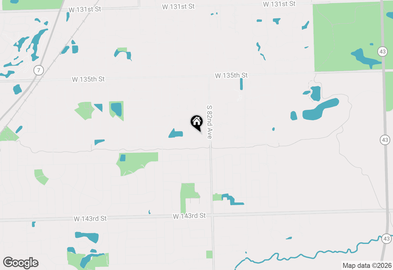 Map of 8239 W 138th Street, Orland Park, IL 60462