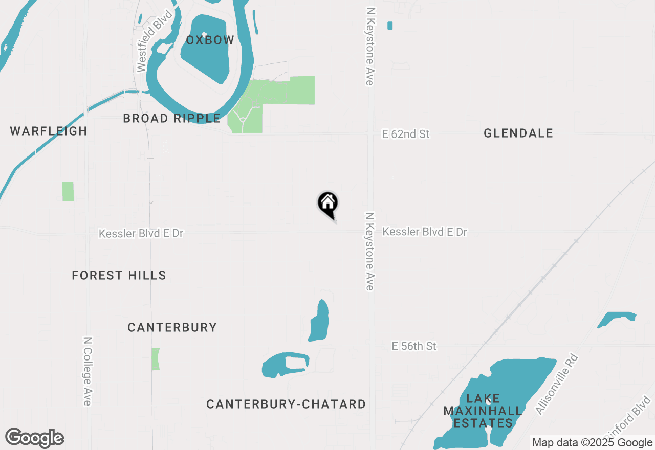 Map of 2032 Kessler Blvd E Drive, Indianapolis, IN 46220