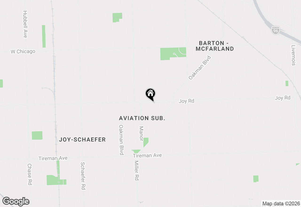 Map of 10501 Joy Road, Detroit, MI 48204