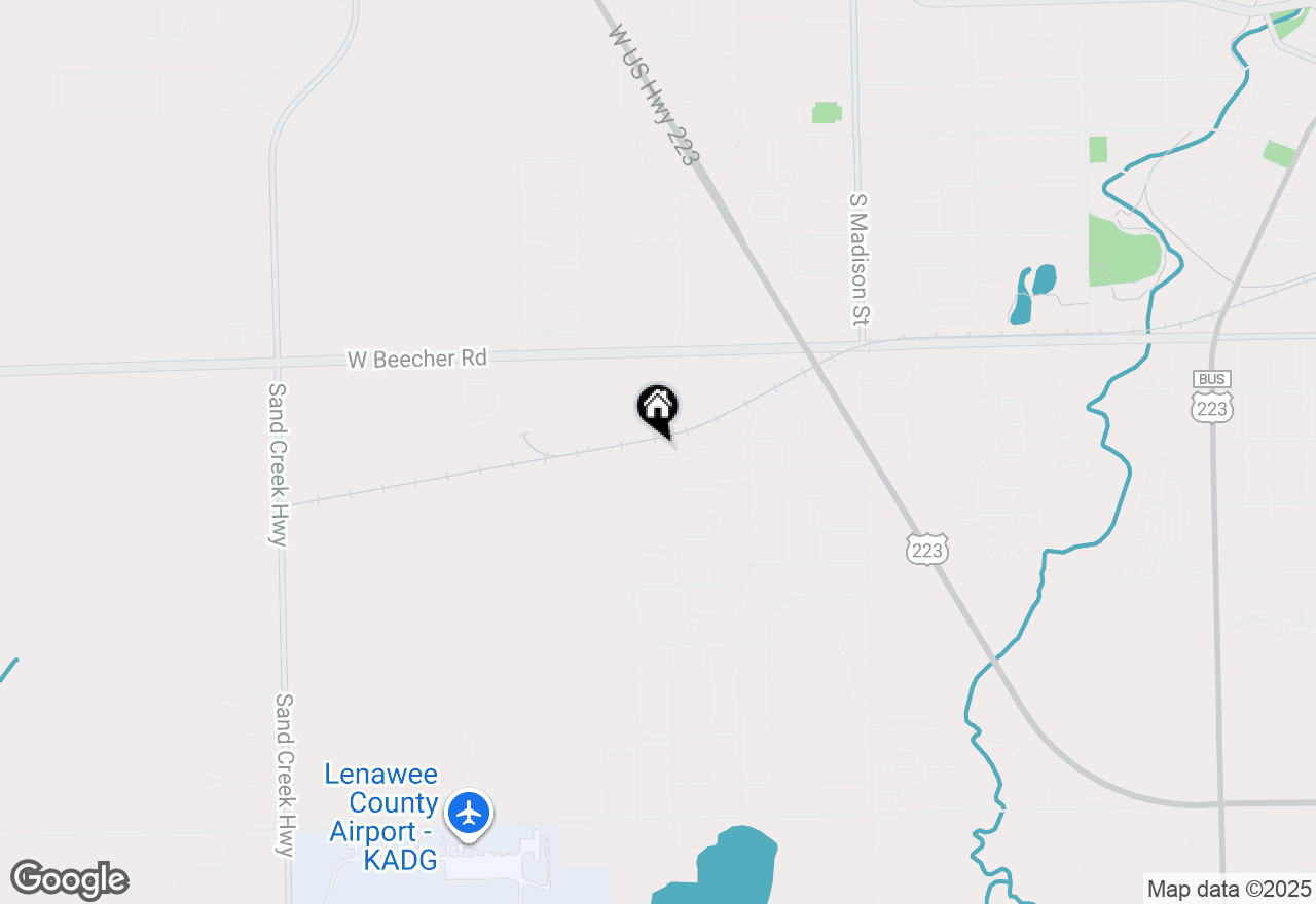 Map of 2030 Green Acres Drive, Adrian, MI 49221