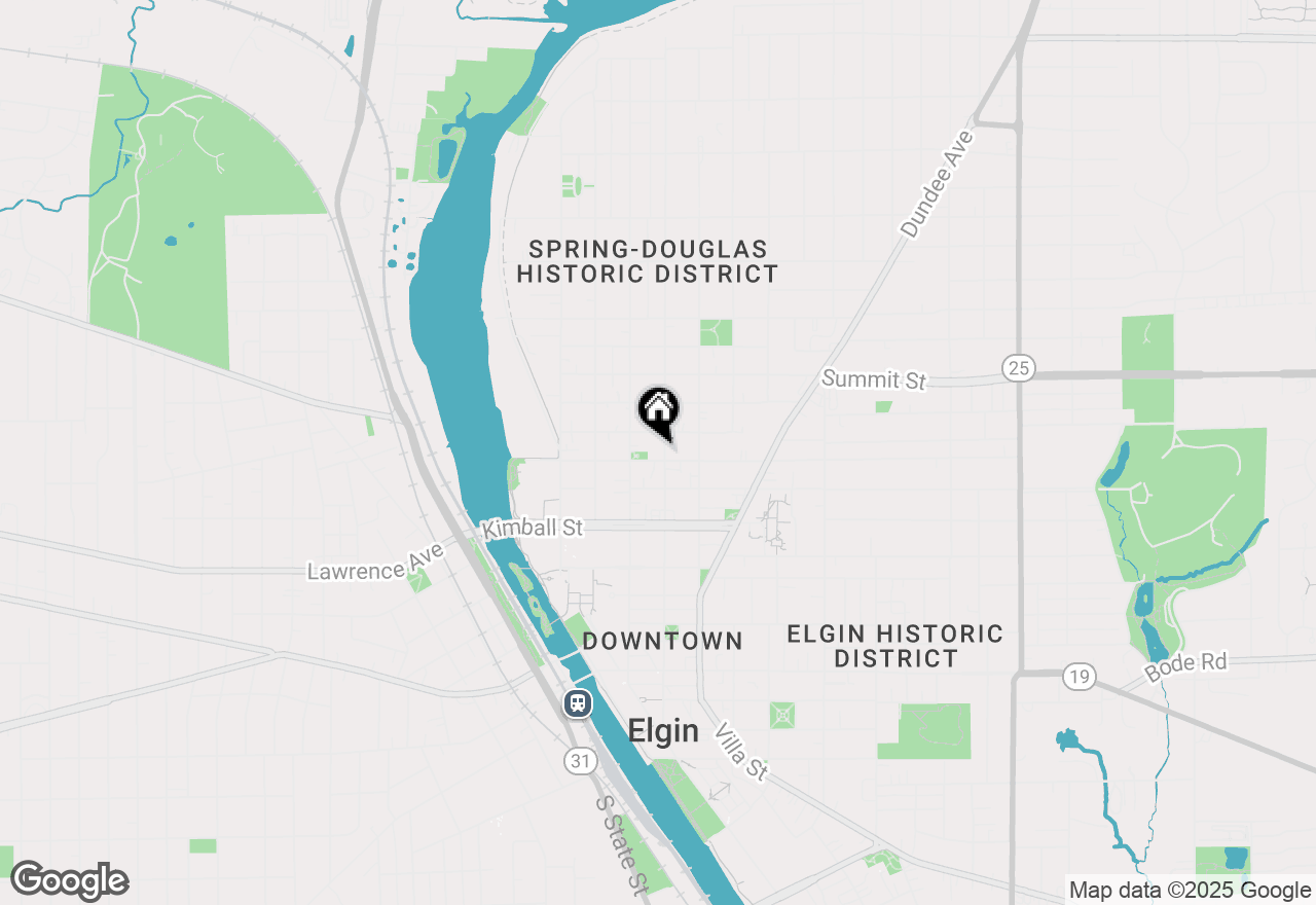 Map of 356-358 N Spring Street, Elgin, IL 60120