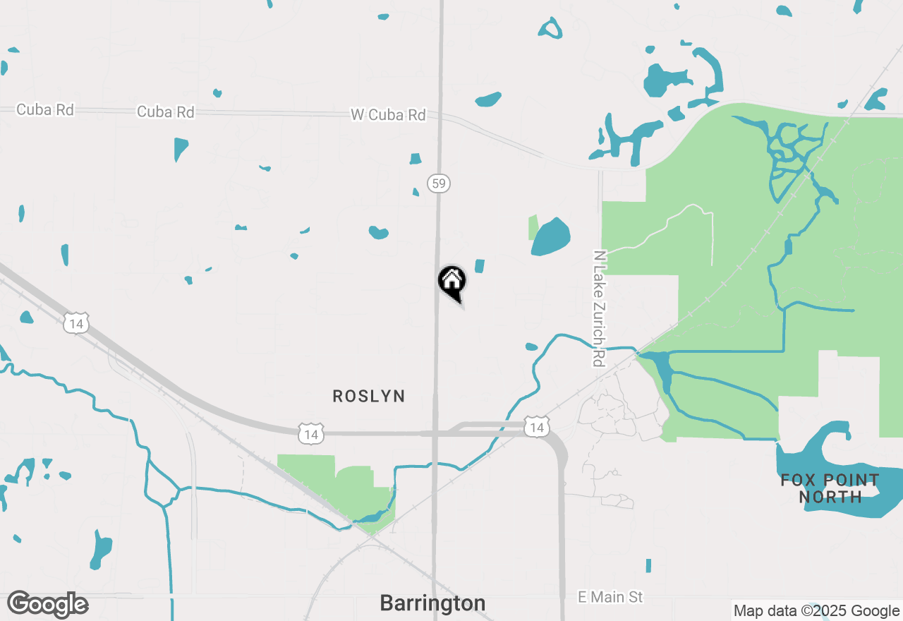 Map of (Address confidential), Barrington, Illinois 60010