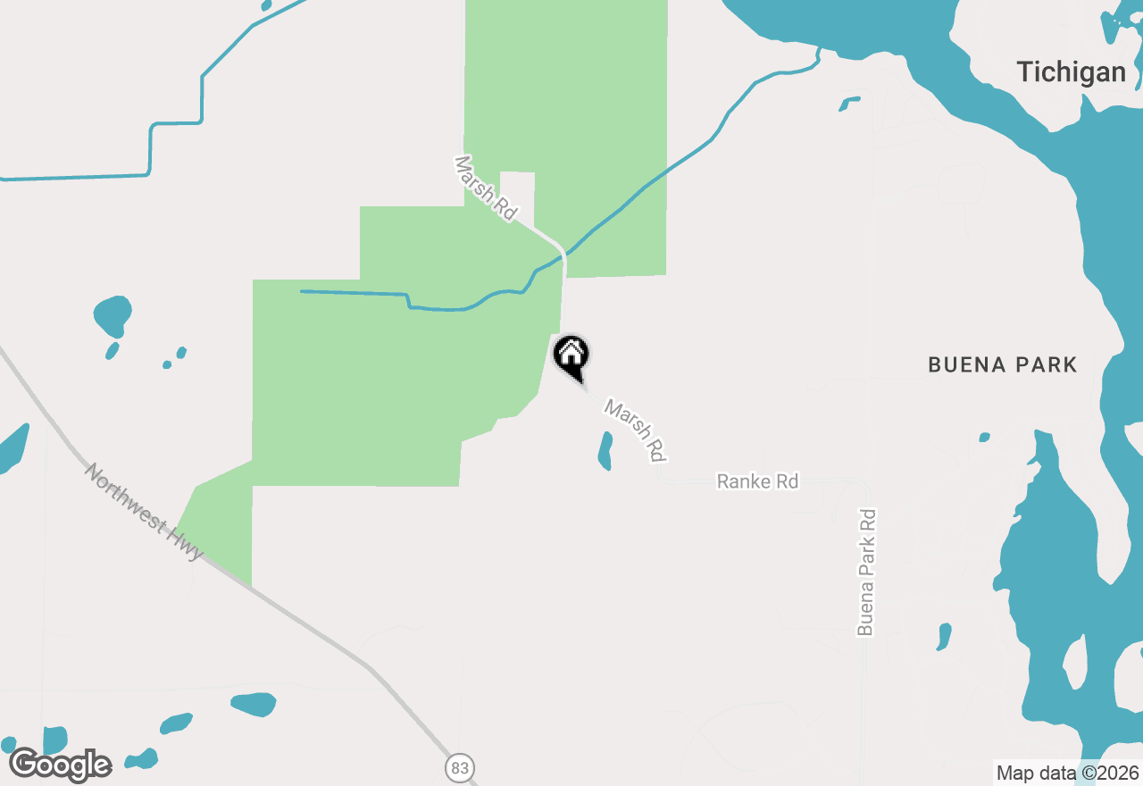 Map of 5824 Marsh Rd, Waterford, WI 53185