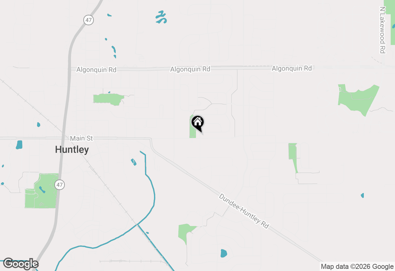 Map of 10999 Manhattan Drive, Huntley, IL 60142