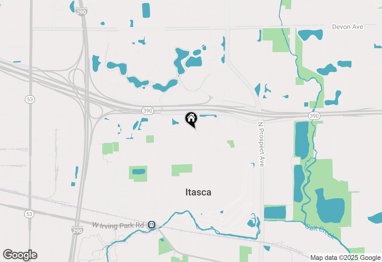 Map of 419 E Theodore Lane, Itasca, IL 60143