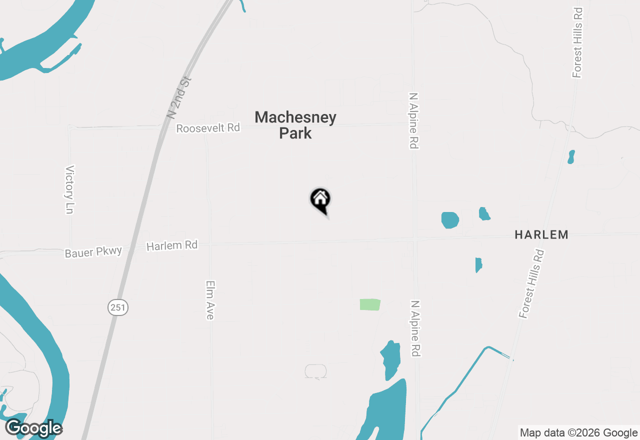 Map of 1408 Lilac Lane, Machesney Park, IL 61115