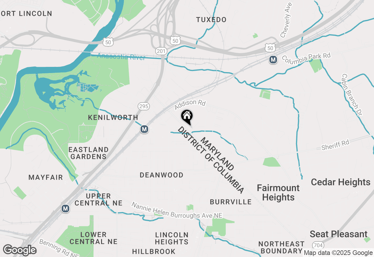 Map of 1327 Eastern Avenue, Capitol Heights, MD 20743