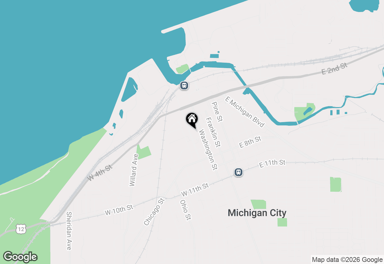 Map of 508 Wabash Street, Michigan City, IN 46360