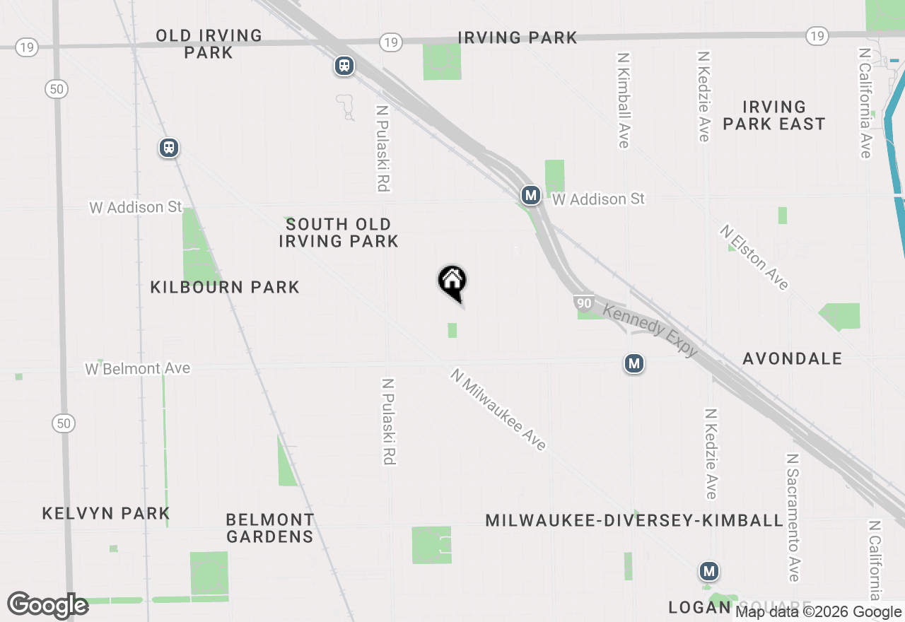 Map of 3317 N Avers Avenue, Chicago, IL 60618