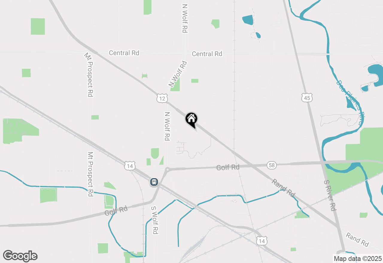 Map of 718 Meadow Drive, Des Plaines, IL 60016