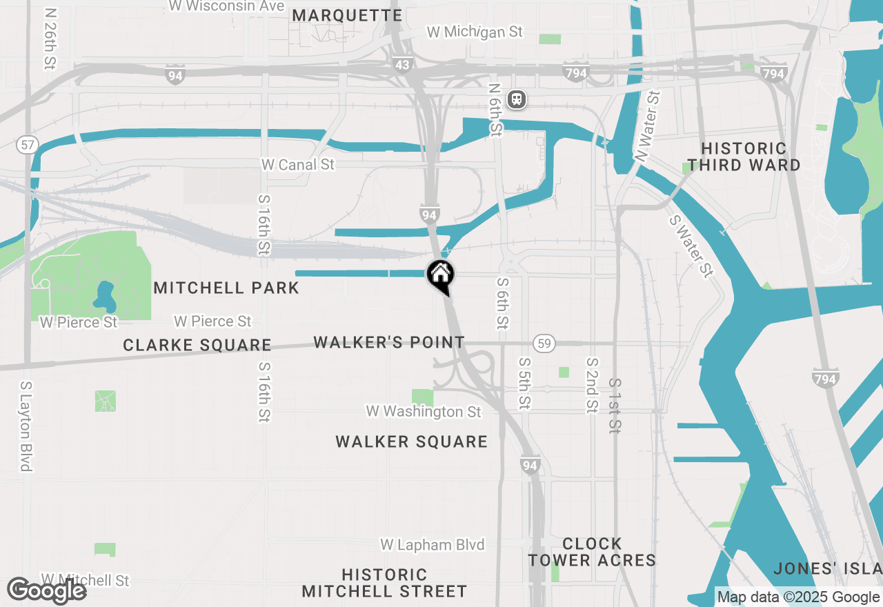 Map of 602 S 9th St #3, Milwaukee, WI 53204