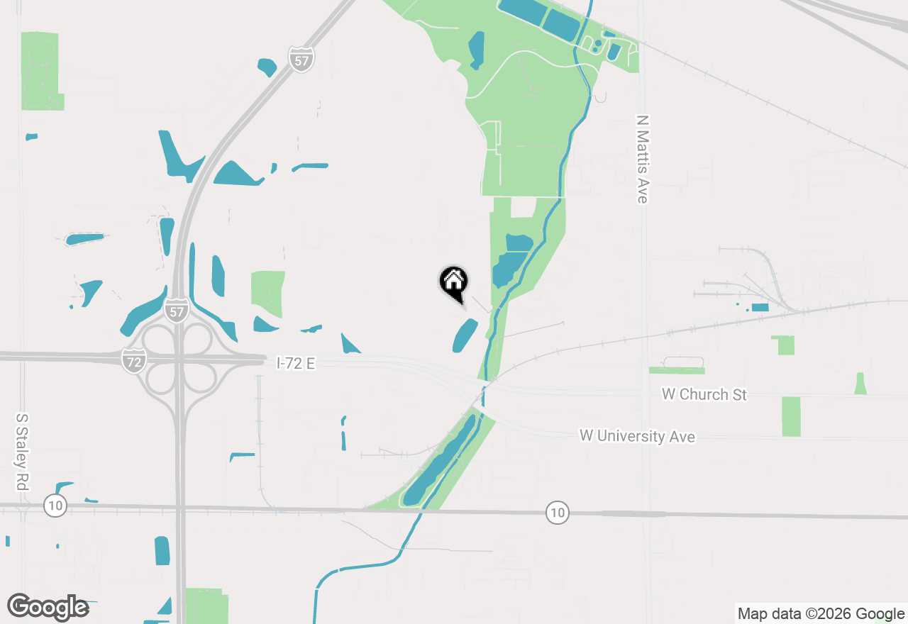 Map of 2608 Rachel Road, Champaign, IL 61822