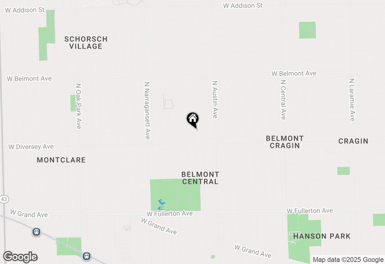 Map of 2843 N Moody Avenue, Chicago, IL 60634