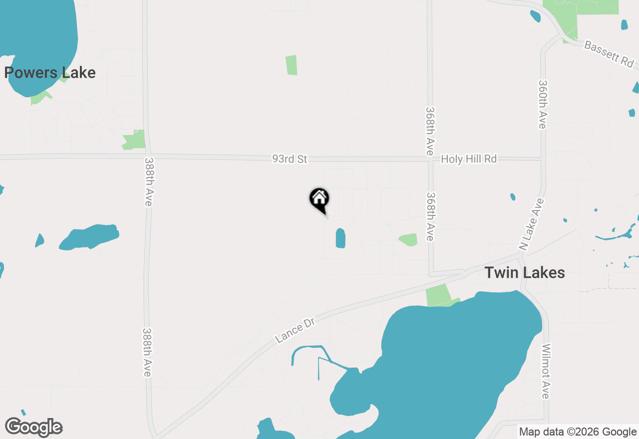 Map of 521 Tomahawk Dr, Twin Lakes, WI 53181