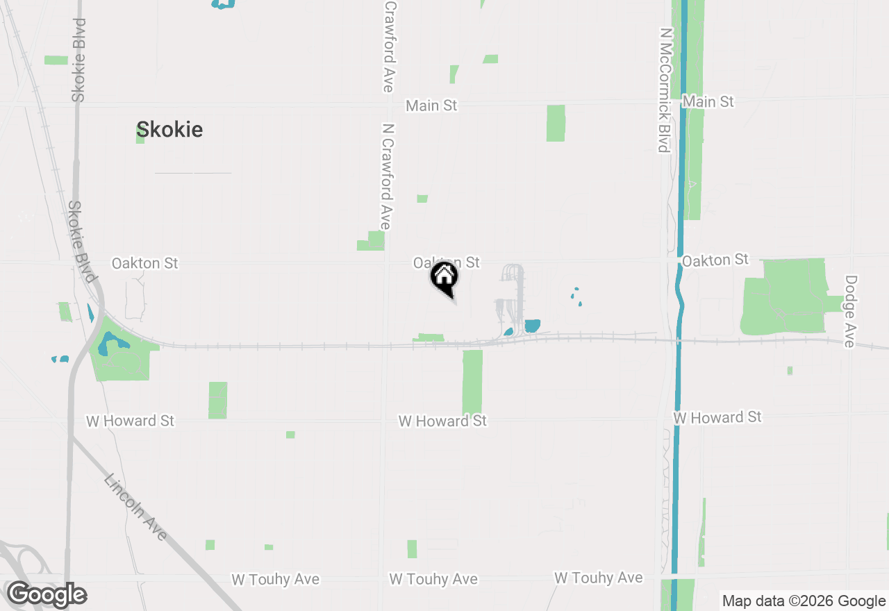 Map of 3831 Kirk Street, Skokie, IL 60076