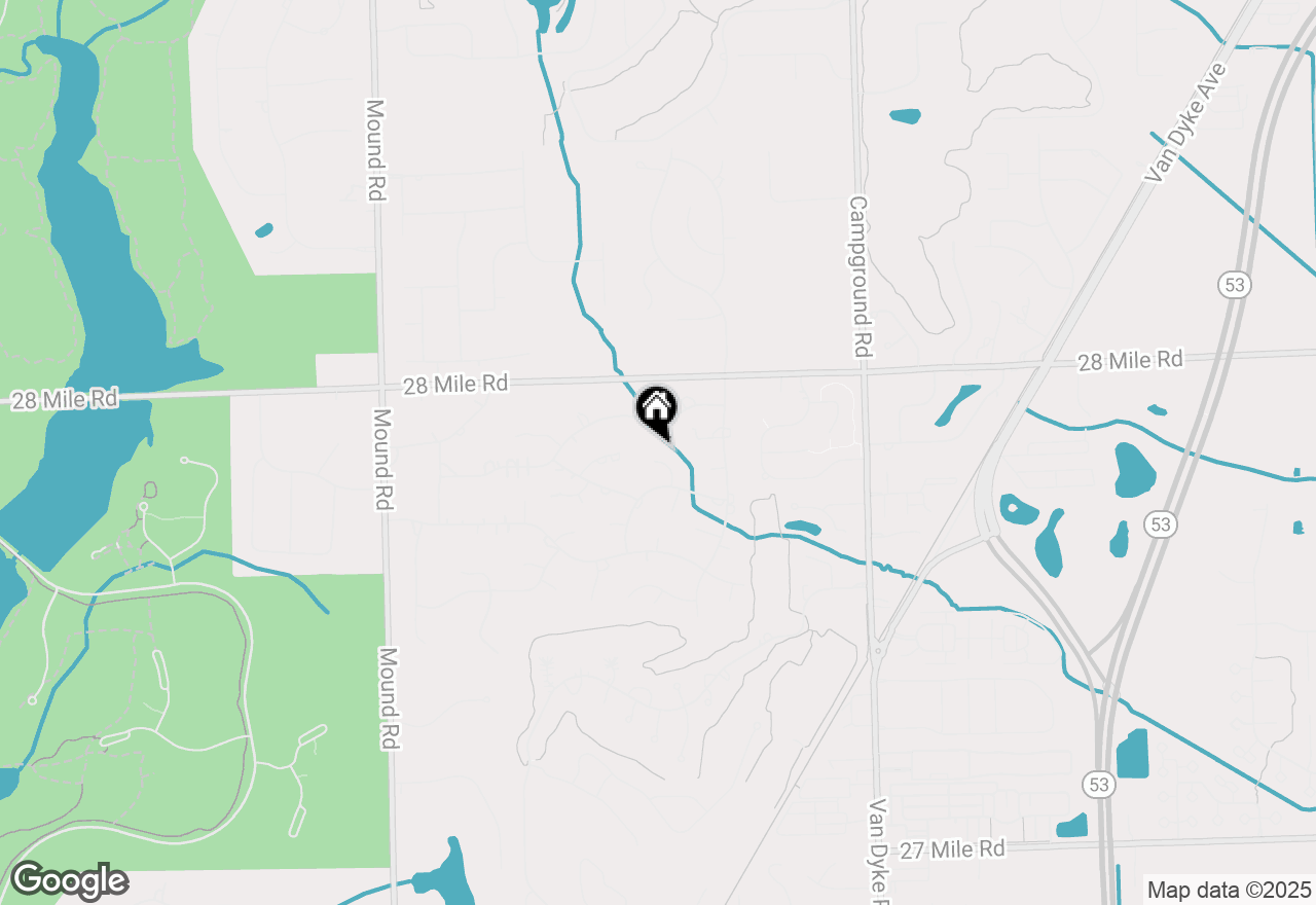 Map of 7173 Riverbend Court, Washington, MI 48094