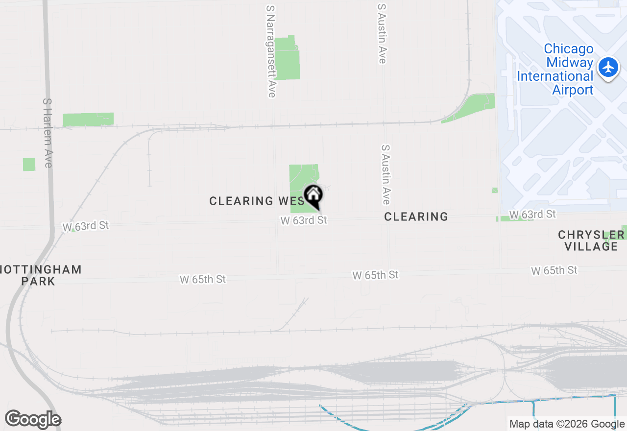 Map of 6238 W 63rd Street, Chicago, IL 60638