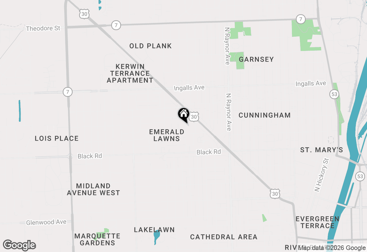 Map of 915 Dawes Avenue, Joliet, IL 60435
