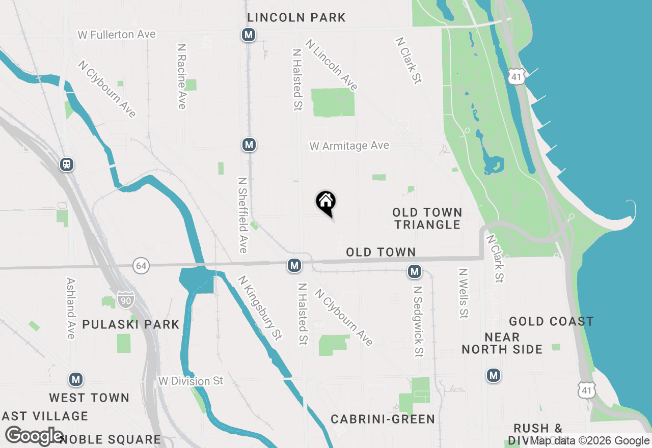 Map of 1720 N Orchard Street #E, Chicago, IL 60614